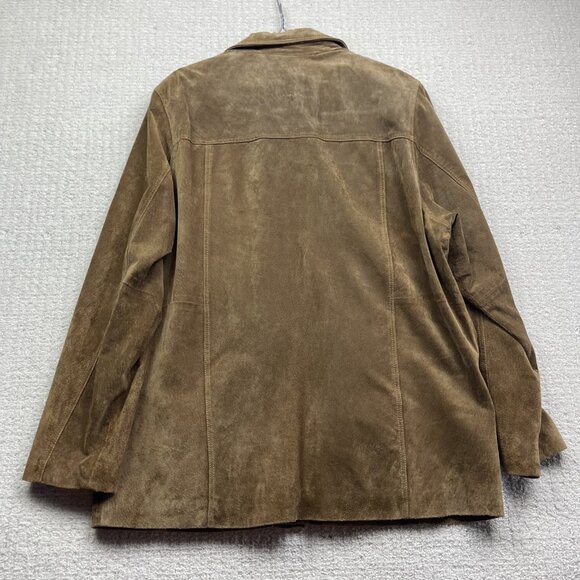 Hathaway Suede Leather Jacket Men’s Sz M Light Brown Classic Casual Outerwear - Picture 11 of 15